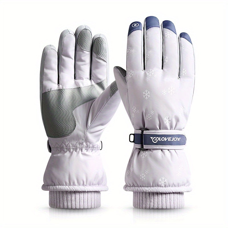 Winter Ski Gloves Men Women Waterproof Touch Screen Warm Gloves