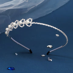 Heart Shape Rhinestone Bridal Headband for Wedding
