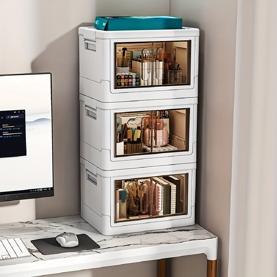 Clothes Storage Box Stacked Bedroom Organizer