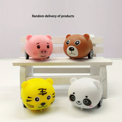 Kids Mini Transparent Pull back Car Racing Plane Animal Kindergarten Gift Candy