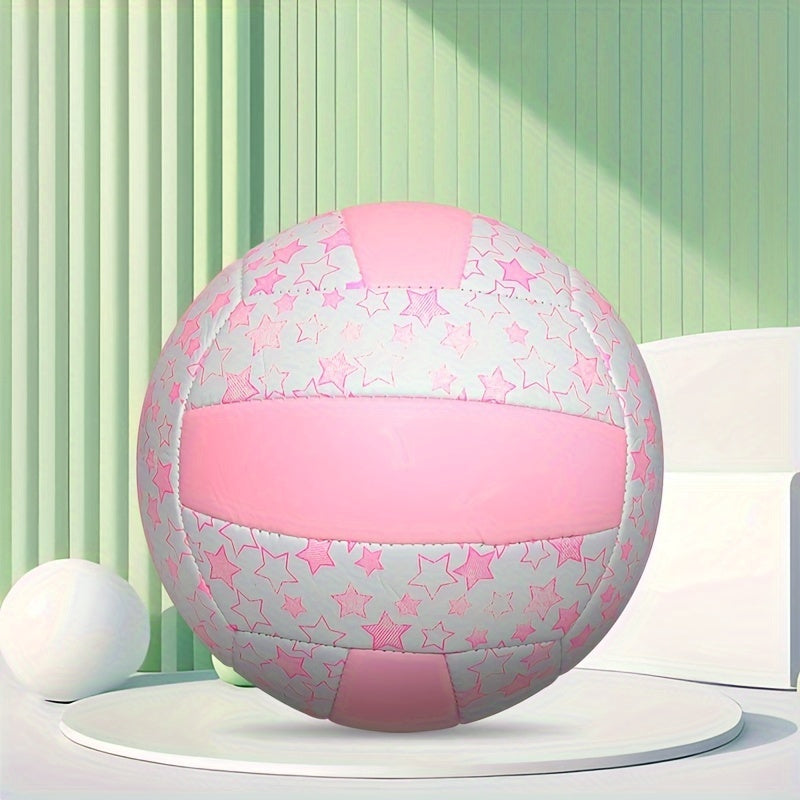 Star Pattern Volleyball Soft Size 5 for Indoor Outdoor Beach Training