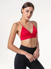 Wireless Triangle Cups Sports Bra Comfy & Breathable Women's Lingerie