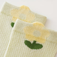 Baby Girls Mesh Crew Socks Boneless Mosquito-proof Stockings