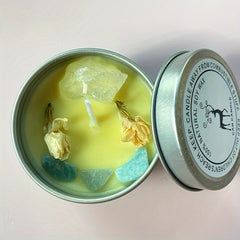 Unique Dried Flower Scented Soy Candle Gift