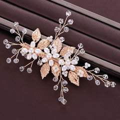 Faux Pearl Hair Clip Non slip Duck Billed Clip Side Clip Bangs Clip