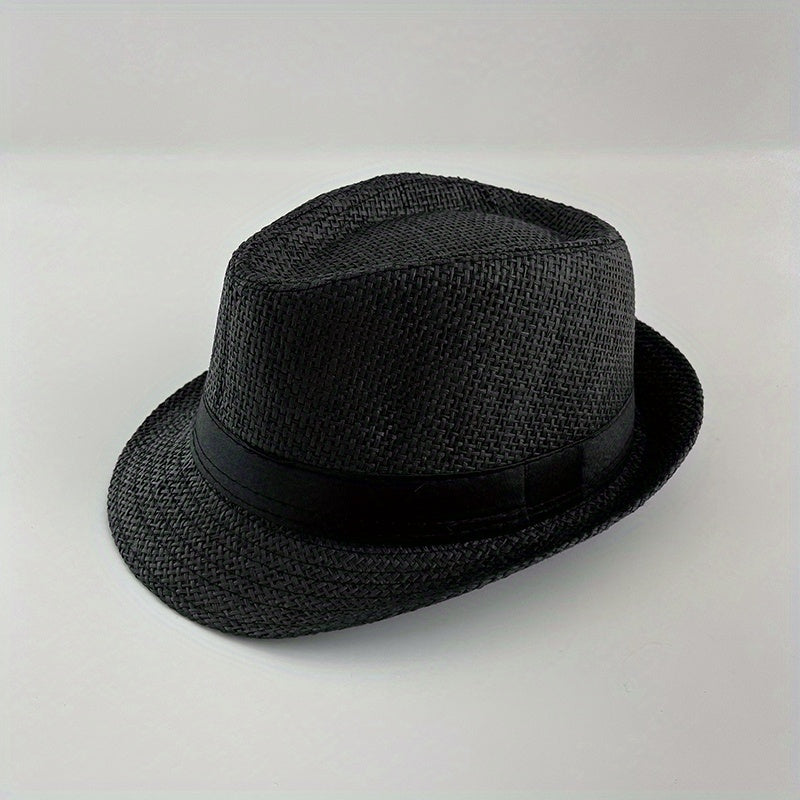 Children's Summer Jazz Hat Straw Hat Travel Beach Hat Sunshade Hat