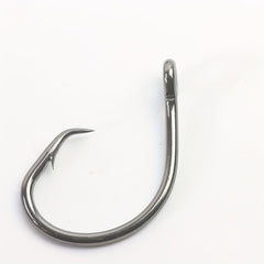 15pcs Nickel Octopus Fishing Hooks High Carbon Steel Barbed with Eye
