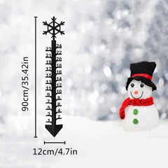 Snow Gauge Metal Snow Probe Snow Depth Measuring Rod Garden Christmas Gift