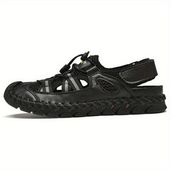 Men's Mesh Sandals Adjustable Draw String Casual Outdoor Walking Shoes
