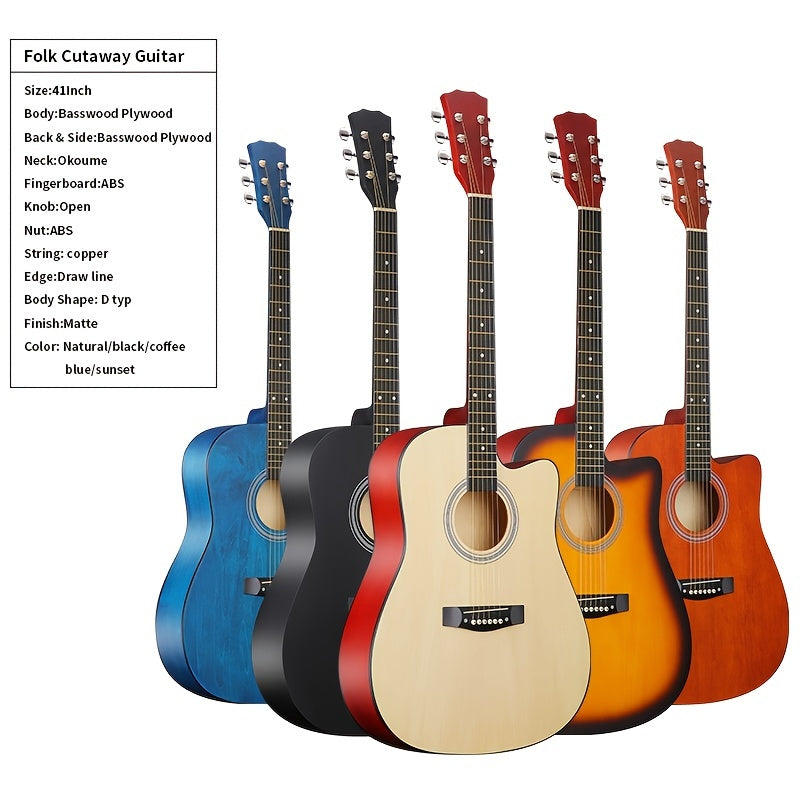 104 14 Cm Folk Music Wooden Guitar Beginner Boys And Girls With Accessories