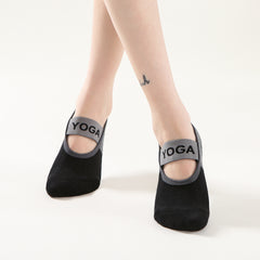 Non Slip Yoga Socks with Towel Bottom for Pilates Home Workouts