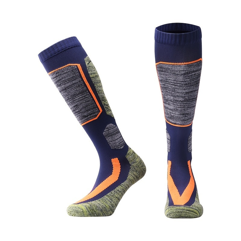 Men's Thermal Ski Socks - Stay Warm & Shockproof for Winter Outdoors