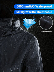 Waterproof Rain Jacket Lightweight Outdoor Hooded Jacket Women's Activewear