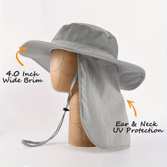 Wide Brim Sun Hat UPF 50 Hiking Fishing Gardening