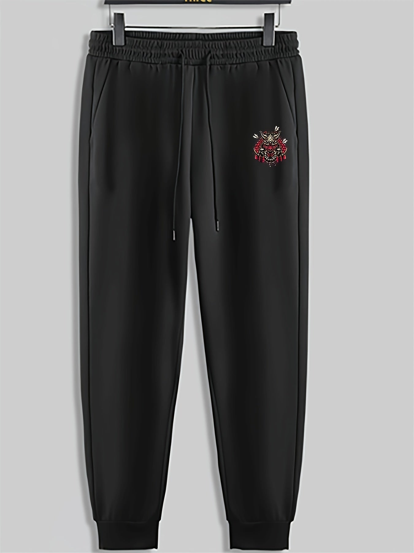 Abstract Pattern Print Men's Pants Drawstring Sweatpants Loose Casual Trousers