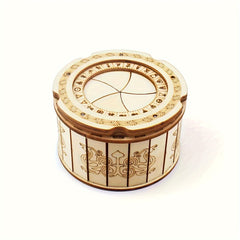 DIY Wooden Puzzle Box 3D Mechanical Model Kit Intricate Gear Mechanism