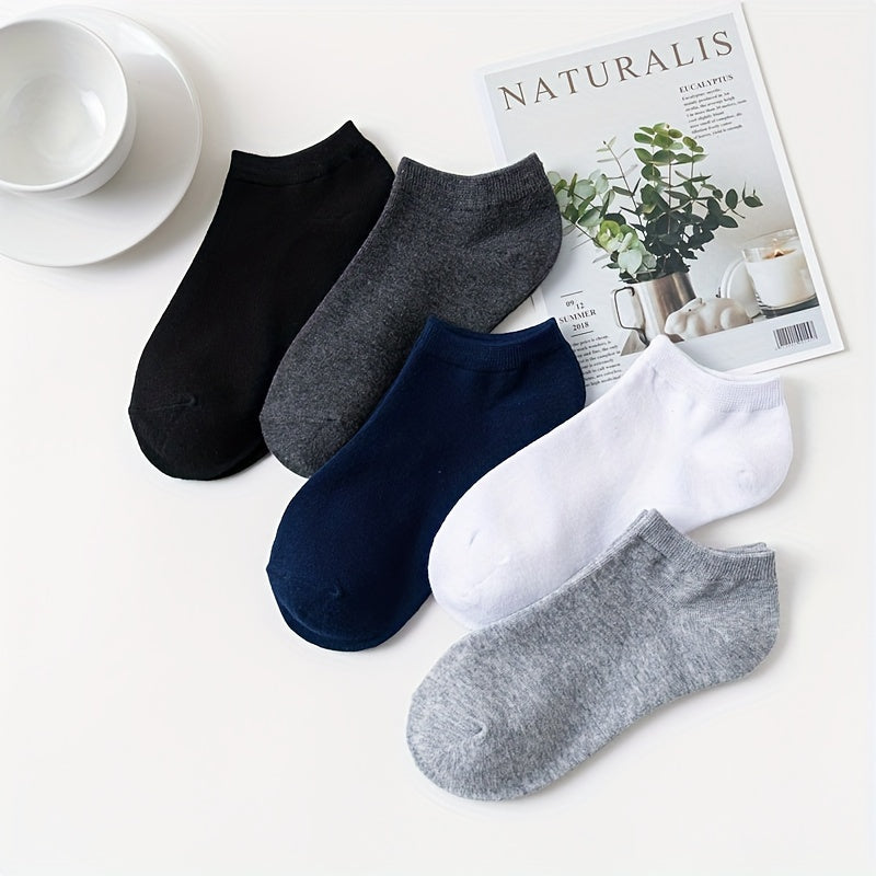 5pcs Short Ankle Sports Casual Socks