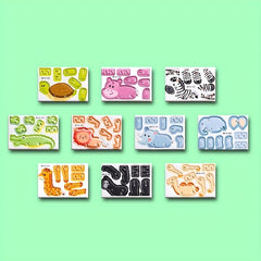 50pcs 3D Dinosaur Puzzle DIY Educational Toys for Parties & Graduations