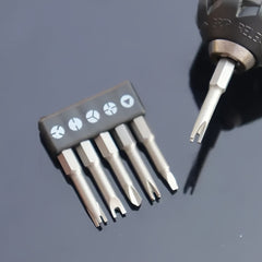 5pcs Special Shaped Screwdriver Set 50mm U Y Triangle Cross Three Points Bits