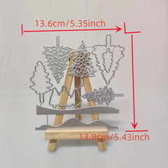 Trees Metal Cutting Dies And Stamps For Scrapbooking DIY Craft