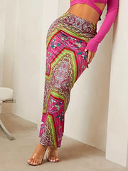 Floral Print Bodycon Skirt for Spring & Summer