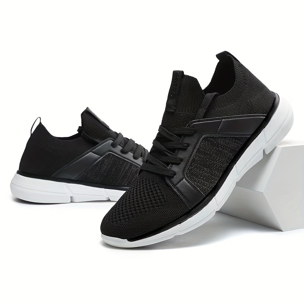 Men's Breathable Running Sneakers Shock Absorption Shoes