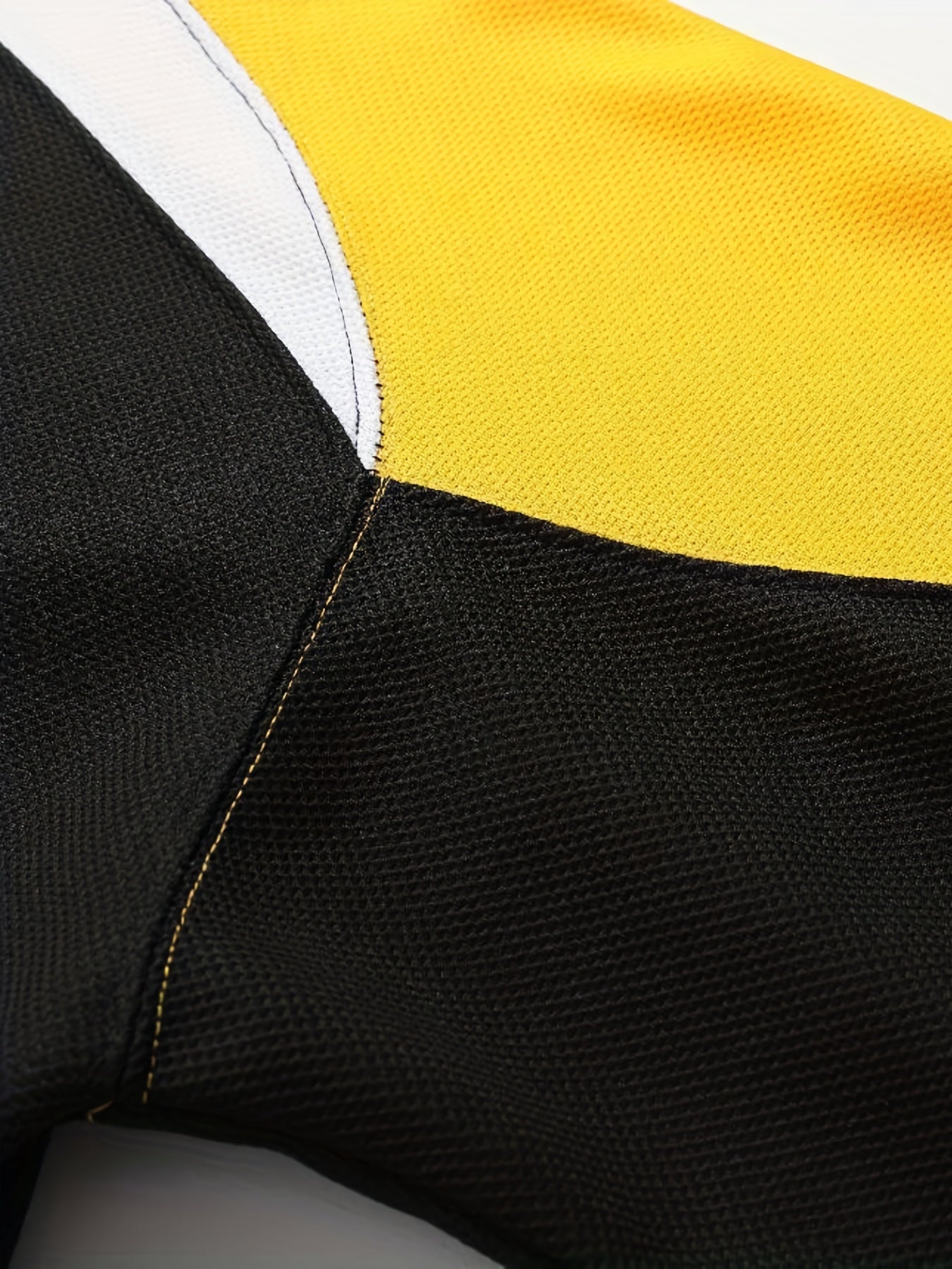 Men's 69 Embroidery Ice Hockey Jersey Vintage Stripe V Neck Long Sleeve Uniform