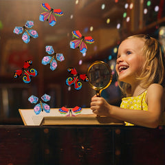 10pcs Magic Flying Butterfly Toy for Greeting Card Surprise