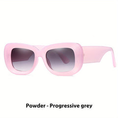 Large Square Sunglasses Casual Gradient Glasses UV400