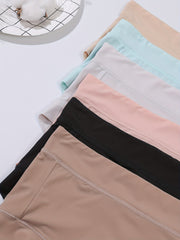 6pcs Seamless Briefs Mid Rise Stretchy Intimates Panties Women's Lingerie