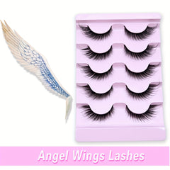 3D Fluffy Fox Eye Lashes Natural Thick Faux Mink False Eyelashes 16mm Winged End