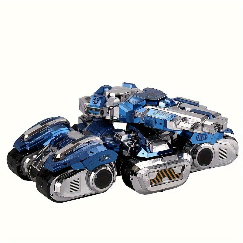 3D Stainless Steel Space Tank Puzzle Ornament Gift