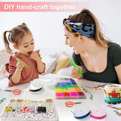 Clay Beads Kit Smiley Face Letter DIY Bead Supplies