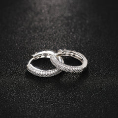 Men's Casual Hip Hop Silver Earrings