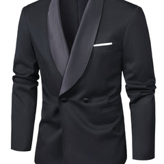 Men's Shining Lapel Tuxedo Jacket for Wedding Banquet