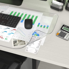 Clear PVC Writing Desk Pad Heat Resistant Waterproof Durable Desk Protect Mat