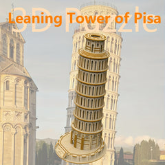 3D Wooden Puzzle Leaning Tower of Pisa DIY Model Toy