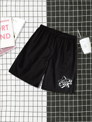 Men's Casual Elastic Waist Drawstring Shorts