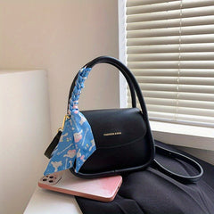 Small Crossbody Bag Women's Handbag With Silk Scarf