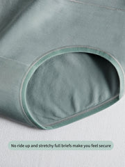 4pcs High Waisted Cotton Panties Stretch Ladies Briefs