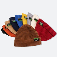 Women's Winter Beanie Knit Hat Warm Knitted Hat Solid Year Gift