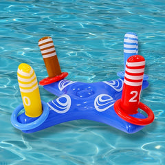 Inflatable Pool Ring Toss Game for Kids - Ideal for Pool Parties and Outdoor Fun