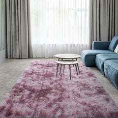 Tie Dye Plush Fabric Bedside Blanket Soft and Cozy Rug 78x110in