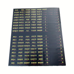Circuit Breaker Stickers 129PCS Set Fuse Box Identification Reminder Stickers