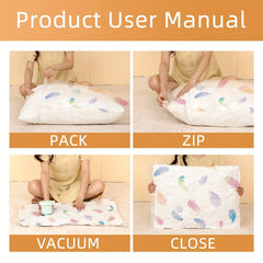 1pc Vacuum Storage Bag Space Saver Bags Quilt Blanket Clothes Storage