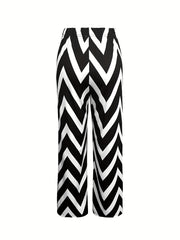 Women's All Over Print Loose Pants for Spring & Fall