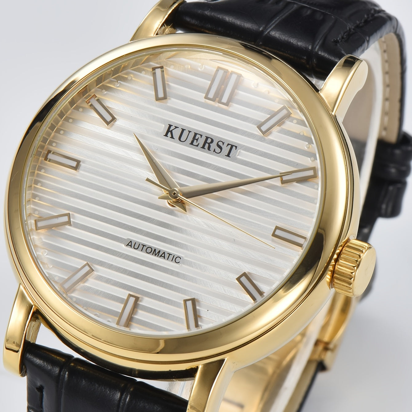 KUERST Teenager Watch Double Press Butterfly Buckle Automatic Mechanical Watch