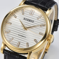 KUERST Teenager Watch Double Press Butterfly Buckle Automatic Mechanical Watch