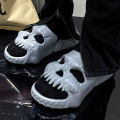 Men's Skull Slides Non Slip Comfortable Quick Dry Indoor Outdoor Summer