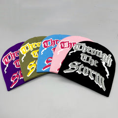 Y2K Letter Jacquard Unisex Beanie Hip Hop Candy Knitted Hat